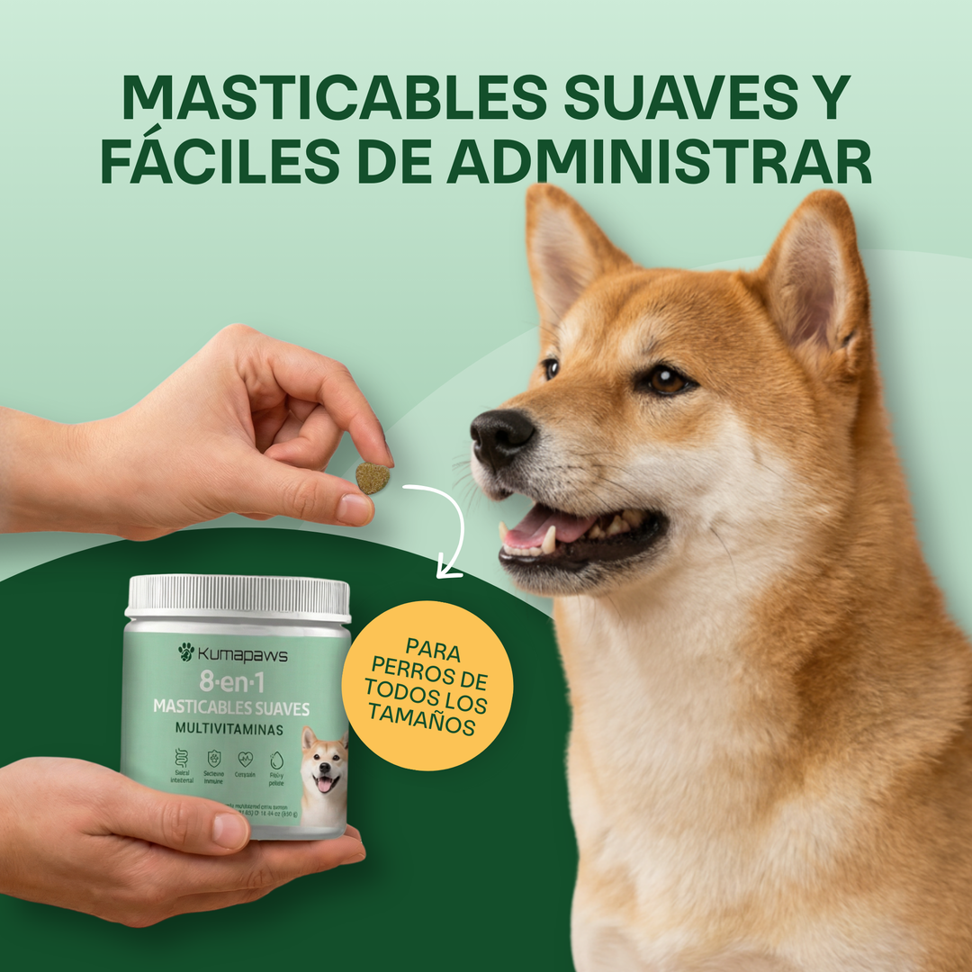 Multivitaminas masticables blandas 8 en 1 KumaPaws