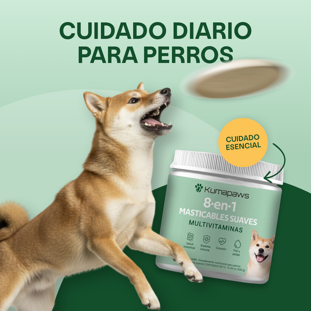 Multivitaminas masticables blandas 8 en 1 KumaPaws