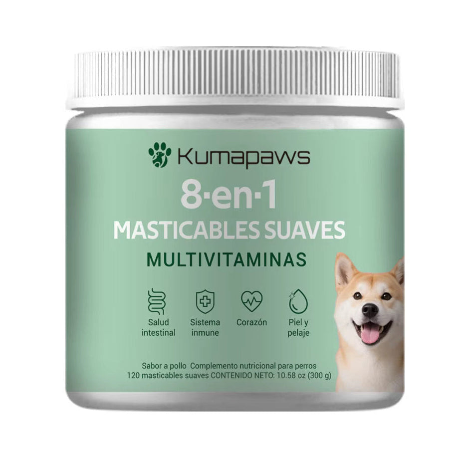 Multivitaminas masticables blandas 8 en 1 KumaPaws